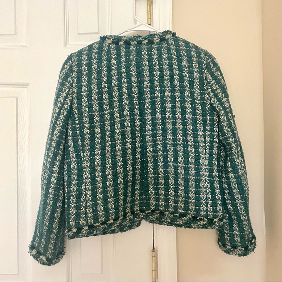 NWOT J. Crew Lady Jacket Blazer in Emerald Tweed Chanel Style - Picture 14 of 14
